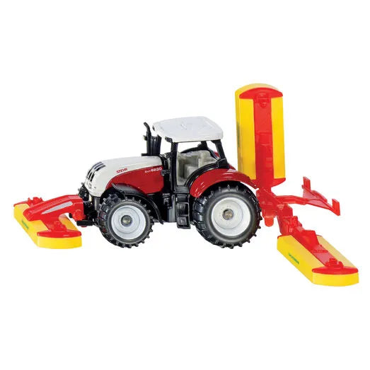 SIKU 1:87 STEYR W/POTTINGER MOWER COMBINATION