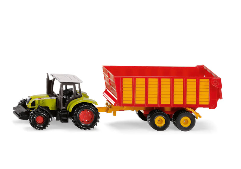 SIKU 1:87 CLAAS with SILAGE TRAILER