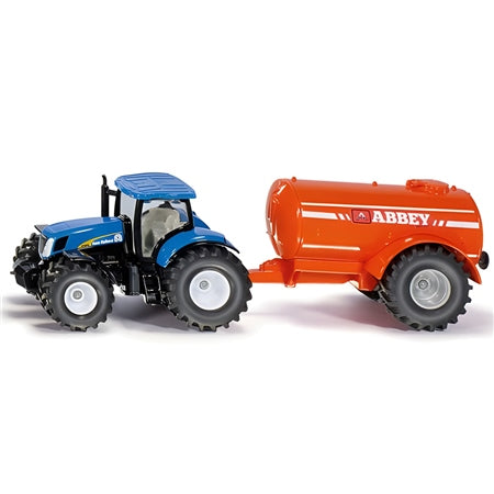 SIKU 1:87 NEW HOLLAND with ABBEY VACUUM TANKER