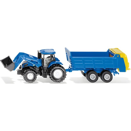 SIKU 1:87 NEW HOLLAND with UNIVERSAL MANURE SPREADER