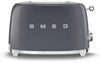 Smeg Retro 2 Slice Toaster - Slate Grey