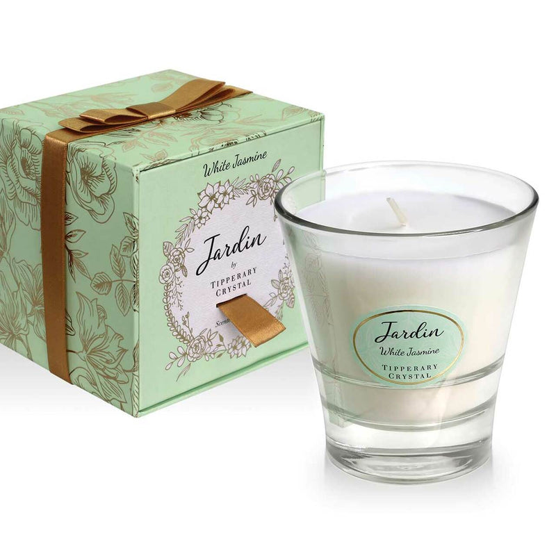 Tipperary Crystal White Jasmine Jardin Collection Candle