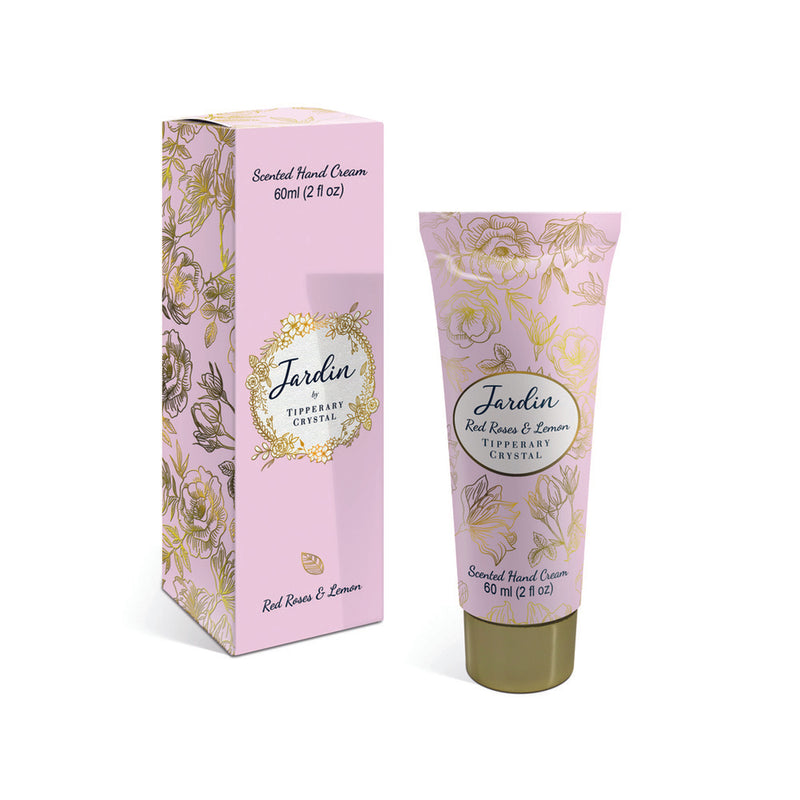 Tipperary Crystal Jardin 60ml Handcream - Red Roses & Lemon