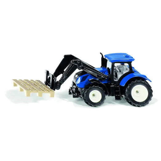 SIKU 1:87 NEW HOLLAND with PALLET FORK & PALLET