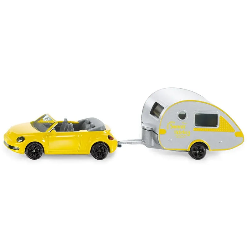 SIKU 1:87 VW BEETLE W/CARAVAN