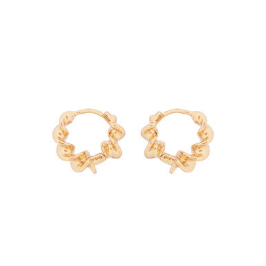 Tipperary Crystal Swirl Earrings Gold 163874