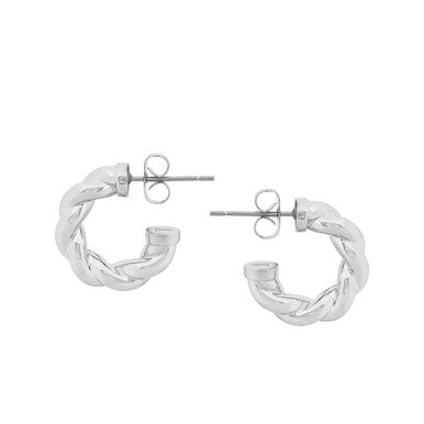 Tipperary Crystal Rope Earrings Silver 164024