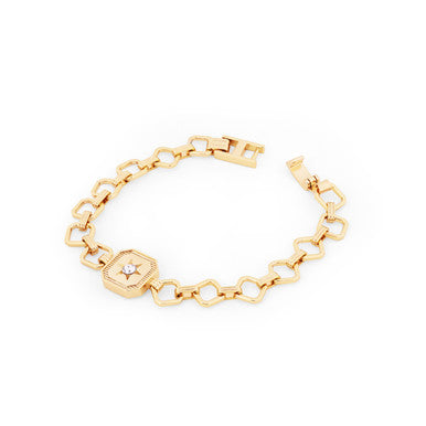 Tipperary Crystal COMPASS STAR BRACELET GOLD 165076