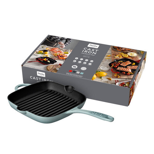 Denby Pavilion Cast Iron 24Cm Griddle Pan