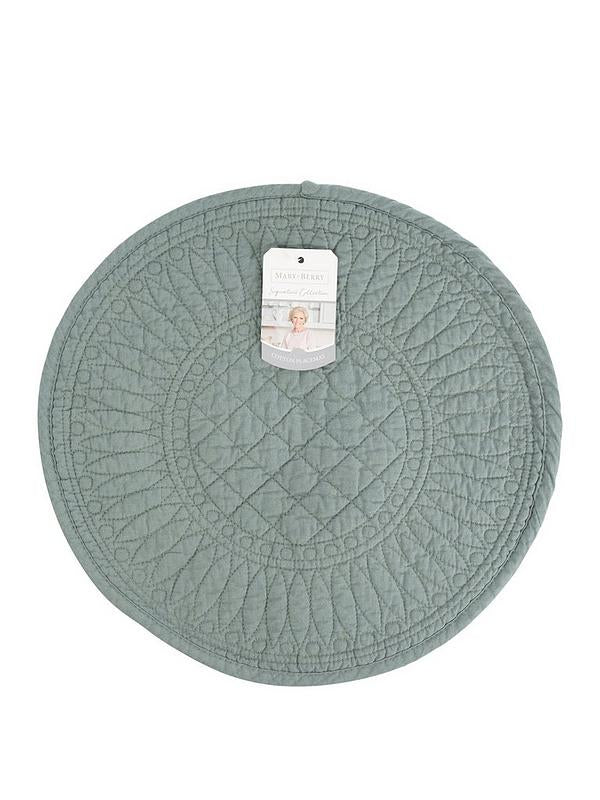 MARY BERRY SIGNATURE COTTON PLACEMAT SEA GREEN