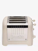 Dualit Lite 4 Slice Toaster in Canvas White