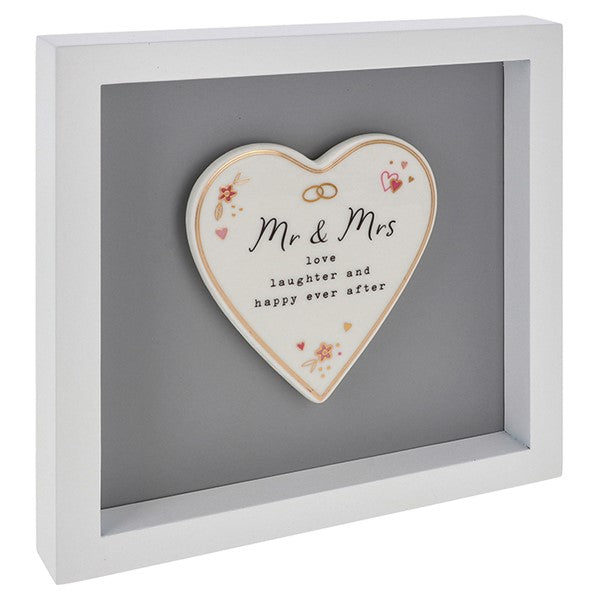 JD Heartfelt art heart Mr & Mrs large