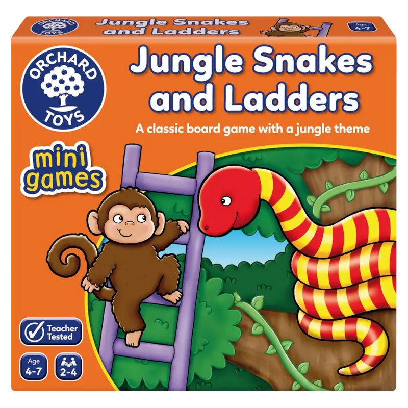 Orchard Toys Jungle Snakes & Ladders Mini Game