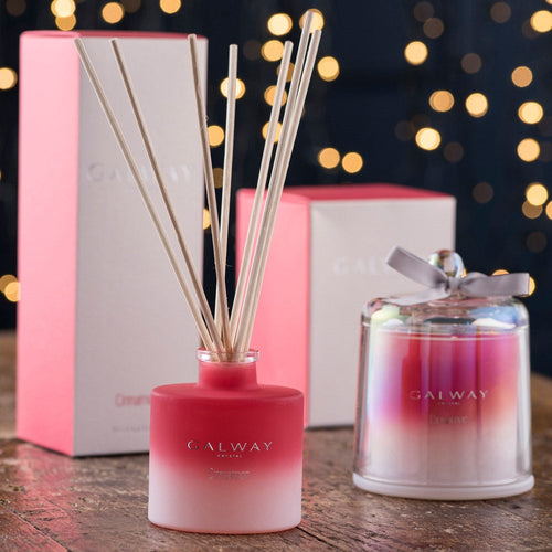 Galway Crystal Cinnamon Gift Set ...Candle & Diffuser Set ... Less than Half Price!!