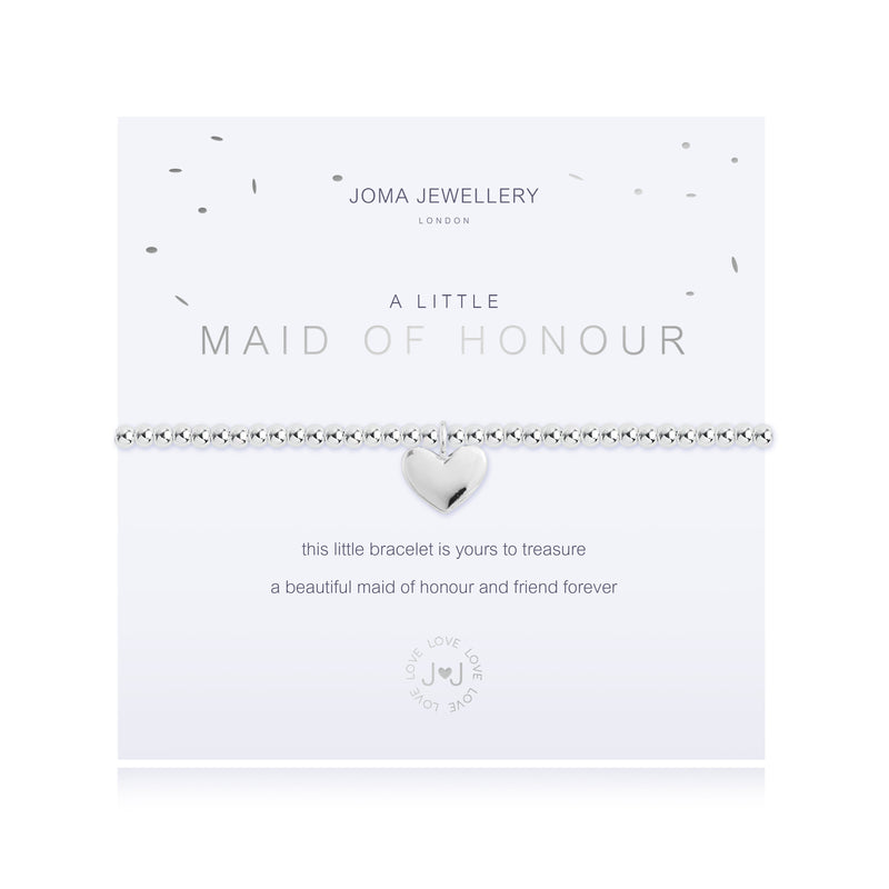 Joma Jewellery A LITTLE | MAID OF HONOUR | Silver | Bracelet| 17.5cm stretch