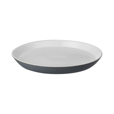 Denby Impression Charcoal Spiral Dinner Plate