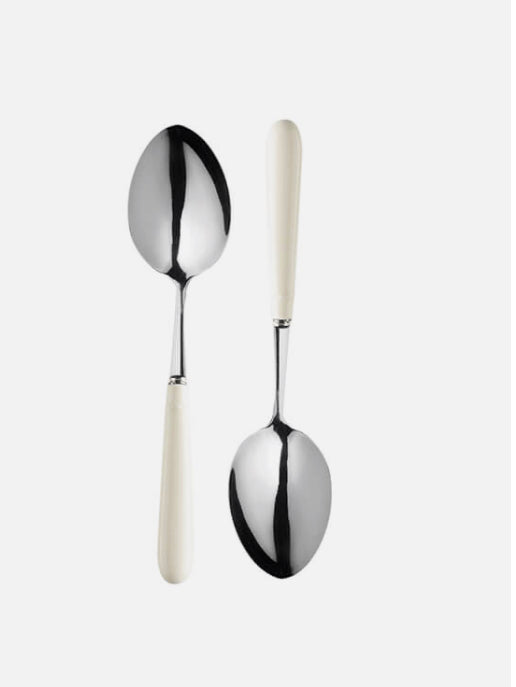 MARY BERRY SIGNATURE SET OF 2 SERVING SPOONS IVORY