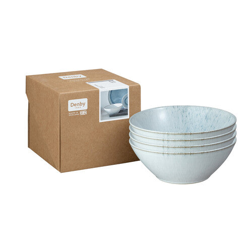 Denby KILN BLUE SET OF 4 CEREAL BOWLS