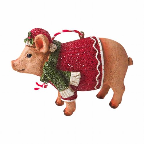 Giftware PIG TREE DECORATION 8.5CM