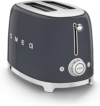 Smeg Retro 2 Slice Toaster - Slate Grey