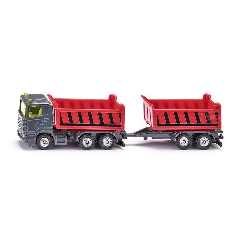 SIKU 1:87 TRUCK W/DUMPER BODY & TIPPING TRAILER