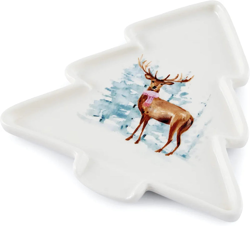 COOKSMART CHRISTMAS STAG CERAMIC SPOON REST