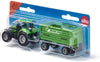 SIKU 1:87 DEUTZ-FAHR WITH FORTUNA 4 WHEEL TRAILER