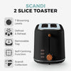 Tower Scandi 2 Slice Toaster Black