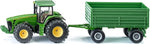 SIKU 1:50 JOHN DEERE TRACTOR WITH TRAILER