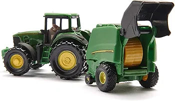 SIKU 1:87 JOHN DEERE TRACTOR with BALER