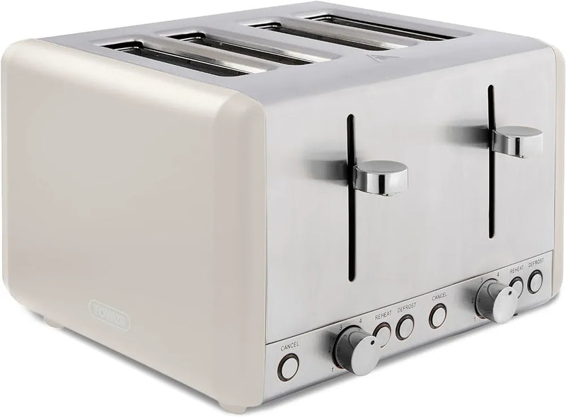 Tower Cavaletto 4 Slice Toaster Latte