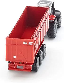 SIKU 1:87 MASSEY FERGUSON TRACTOR W/KRAMPE TRAILER