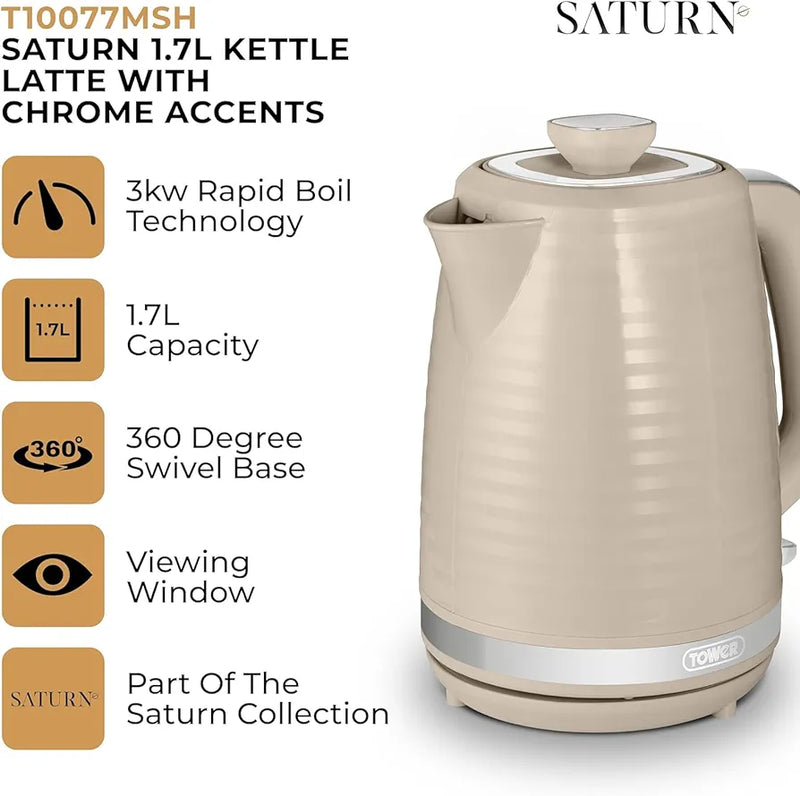 Tower Saturn 1.7lt Kettle Latte