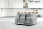 Daewoo Sienna 4 Slice  Toaster Grey