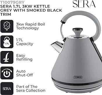 Tower Sera 1.7lt Kettle Grey