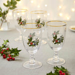 Portmeirion The Holly and the Ivy Set of 4 Goblets