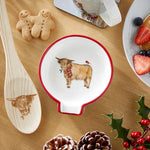 COOKSMART CHRISTMAS ON THE FARM - CERAMIC SPOON REST