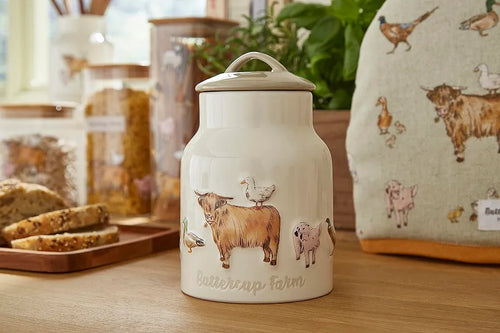 Cooksmart Buttercup Farm Large Ceramic Canister