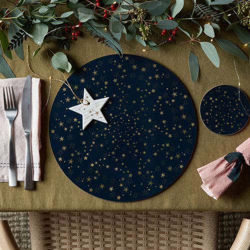 Denby Christmas Stars Round Placemats set of 6