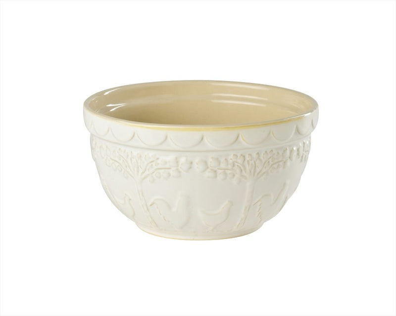 EDD THE PANTRY SMALL WHITE CERAMIC MIXING BOWL 18X18X10CM