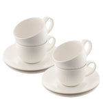 Belleek Living Erne Teacup and Saucers Set of 4