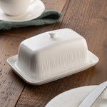 Belleek Living Erne Butter Dish