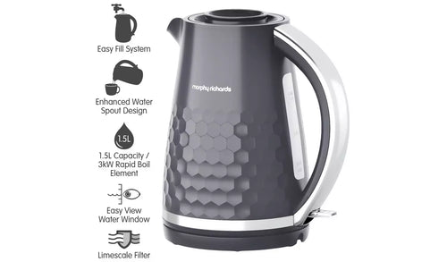 Morphy Richards Hive Jug Kettle 1.5litre 3k Grey