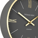 Thomas Kent Hampton 10" Black Small Wall Clock