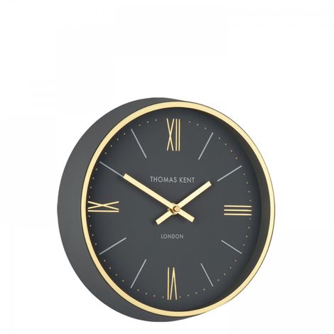 Thomas Kent Hampton 10" Black Small Wall Clock