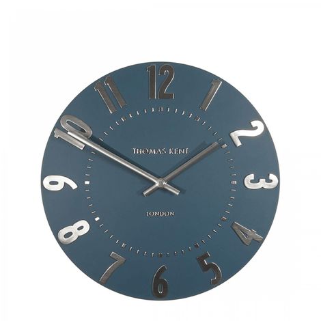 Thomas Kent 12" Mulberry Wall Clock Midnight Blue