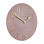 Thomas Kent 12" Arabic Pink Blush Wall Clock