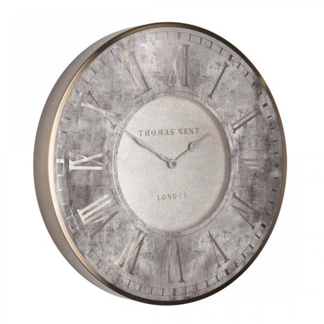 Thomas Kent 21 Florentine wall clock silvern AMC21044