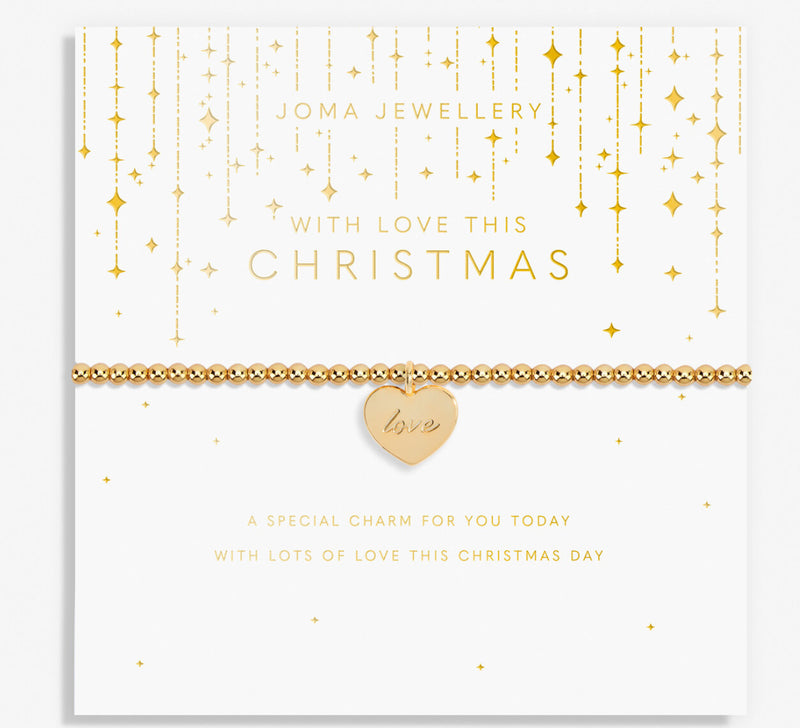 STAR BUY Joma Jewellery “with love at Christmas” Gold Bracelet