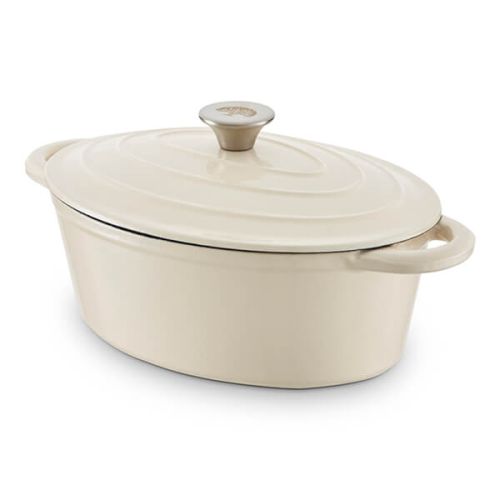 Barbary and Oak 29cm Oval Casserole Cast Iron